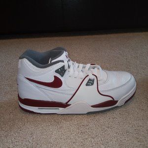 Nike Air Flight 89 DD1173-100 Men's size 10 White/Team Red/Gray New w/damage box